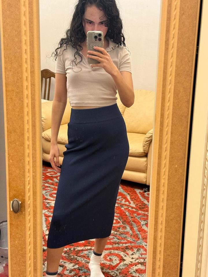 Трикотажная юбка Zara