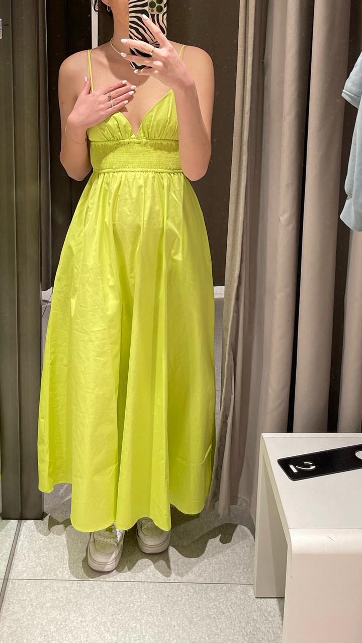 Сарафан миди на бретелях Zara