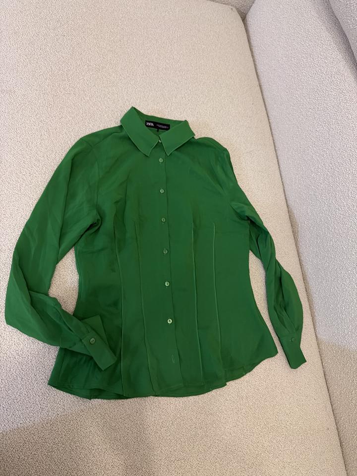 Зеленая рубашка ZARA