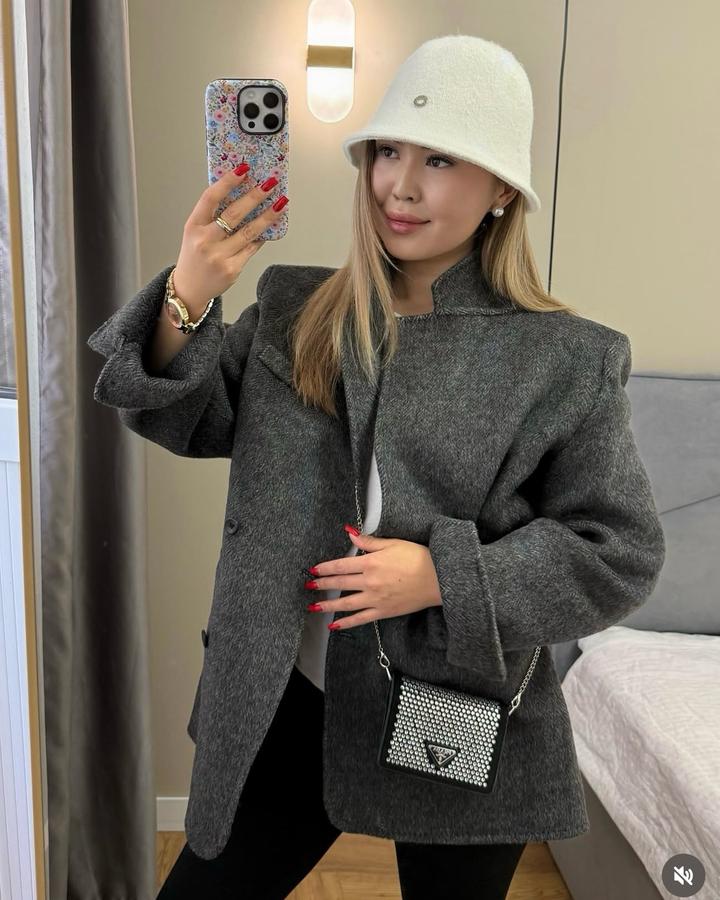 Двубортный пиджак пальто 100% шерсть hand made