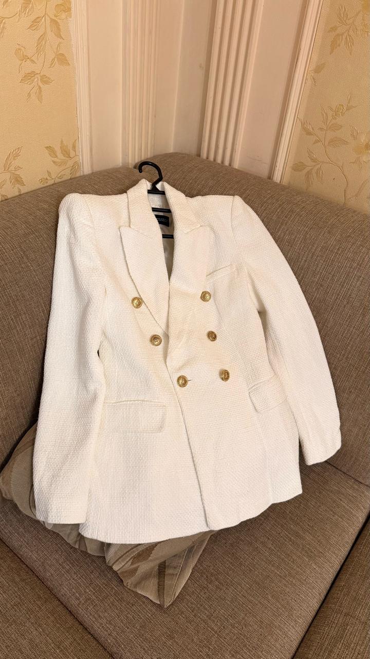 Твидовый жакет ZARA