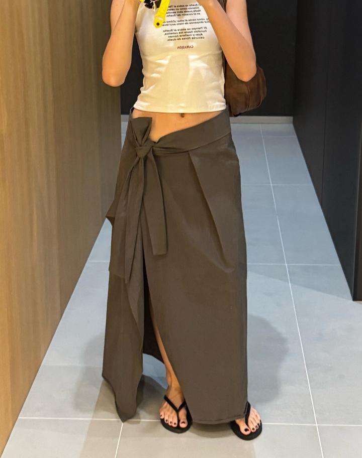Zara Юбка миди на запахе