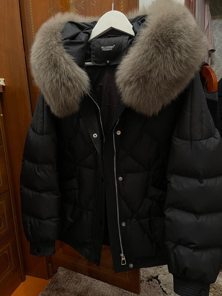 Черный пуховик Billissimo Piumino