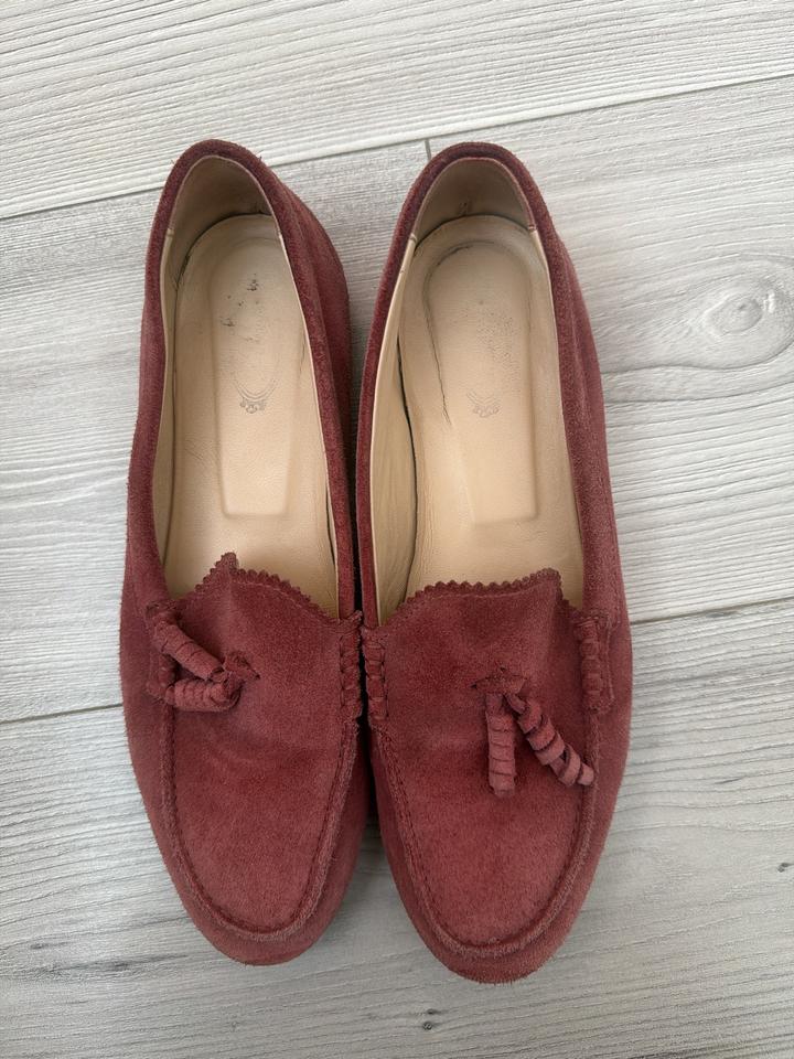 Женские замшевые мокасины Tod's