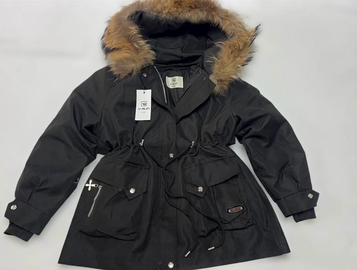 Парка U.S. Polo Assn. с капюшоном и мехом