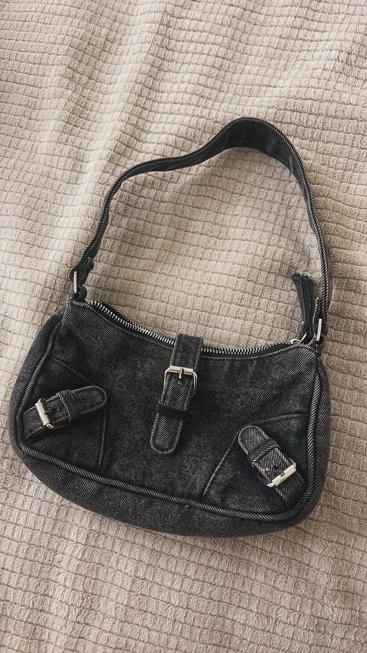 Pull & Bear Сумка багет Pull&Bear из джинсовой ткани