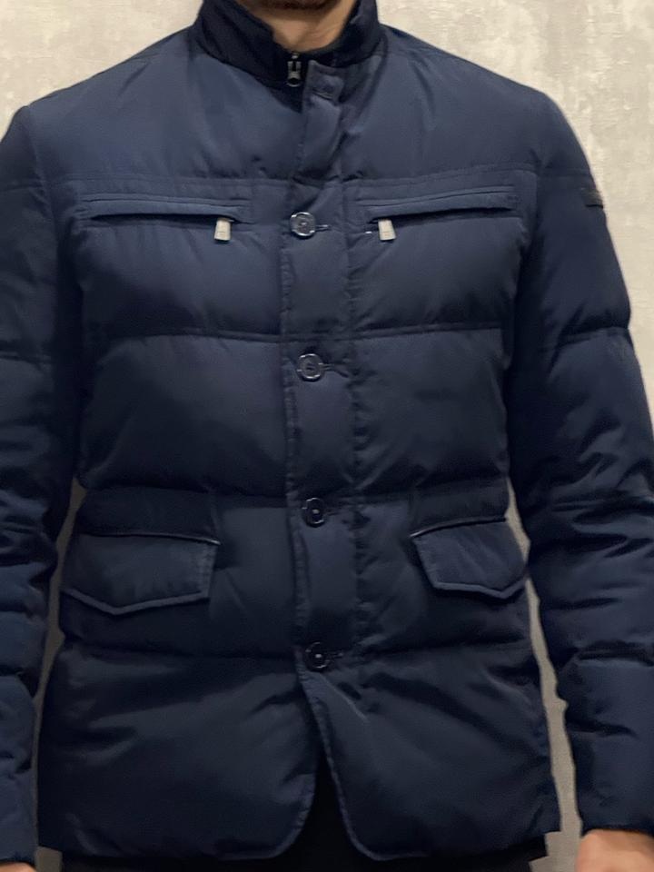 Куртка Trussardi Jeans мужская синяя утепленная