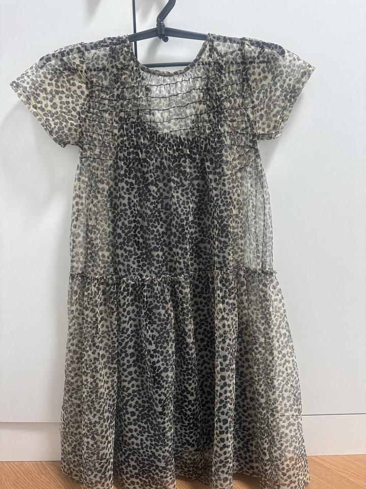 Zara Платье с леопардовым принтом