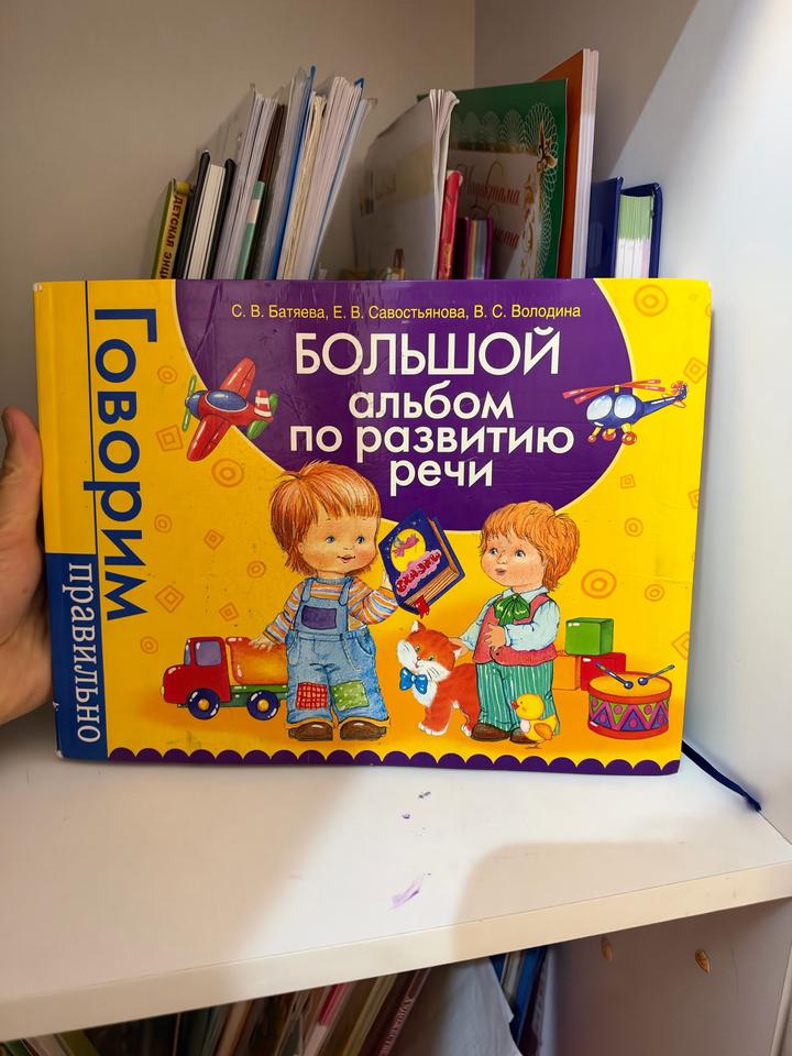 Большой альбом по развитию речи