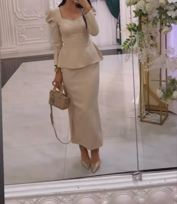 Omir Collection Платье с баской