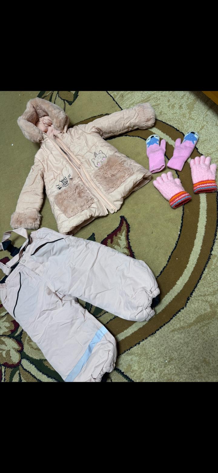 LC Waikiki Детский комплект для девочек. Зимний комбинезон.