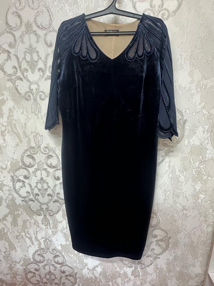 Markiza Collection Вечернее королевский велюровое платье