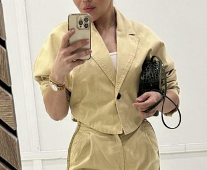 Укороченный жакет ZARA S