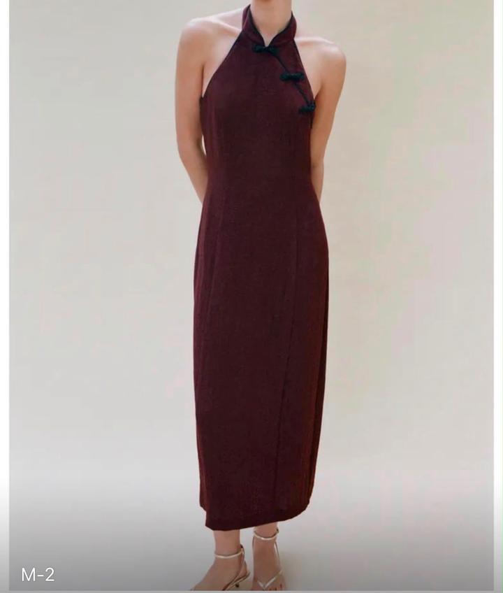 Zara Платье миди в китайском стиле
