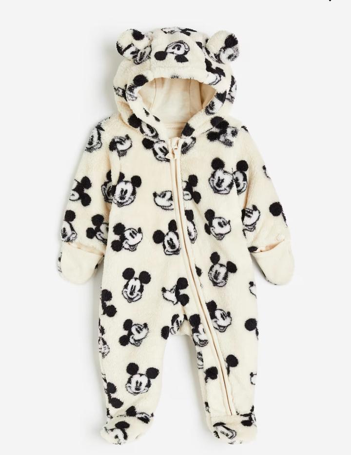 Флисовый комбинезон H&M с Микки Маусом
