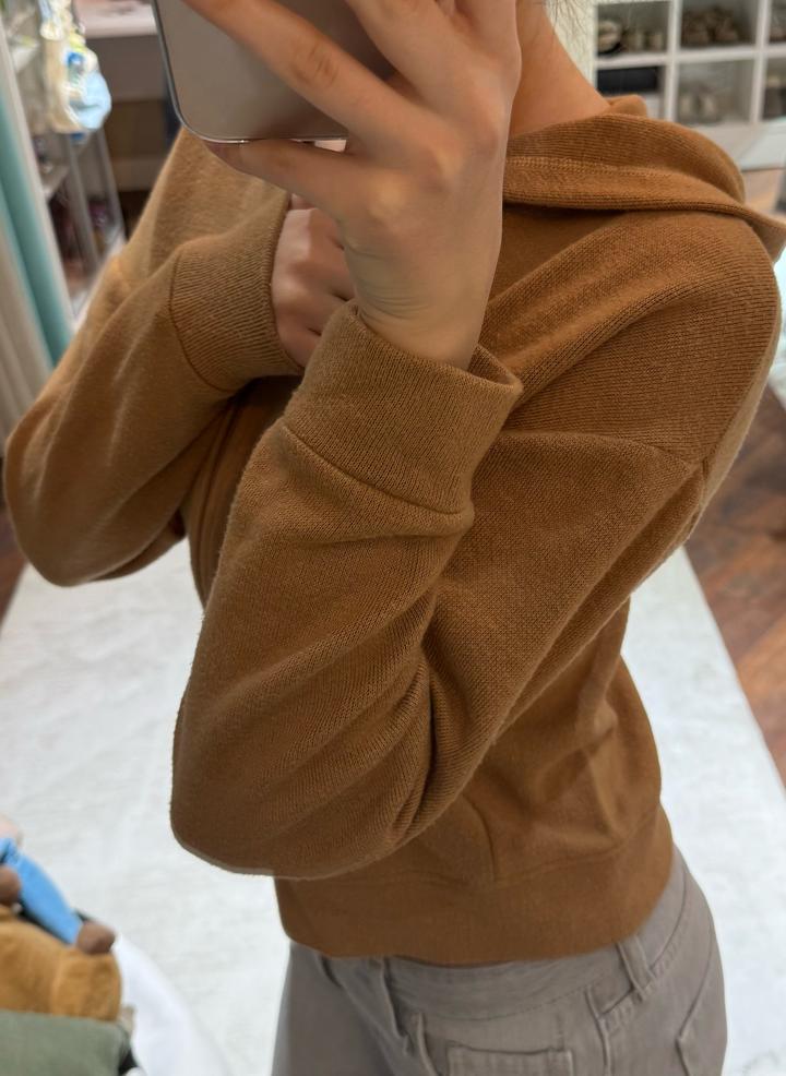 Zara Укороченное худи на молнии