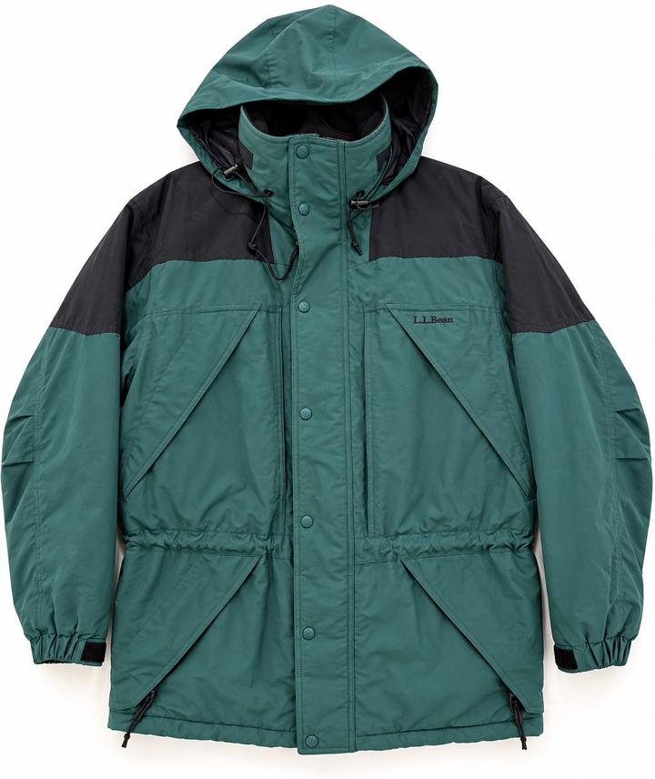 L.L. Bean Винтажная утеплённая парка L.L.Bean с капюшоном, размер M