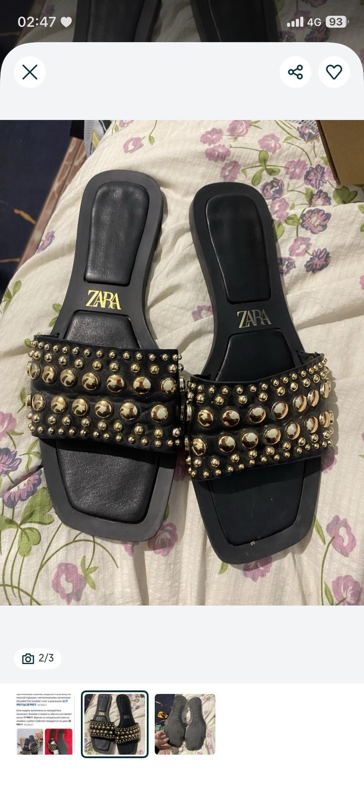 Сандалии Zara с заклепками