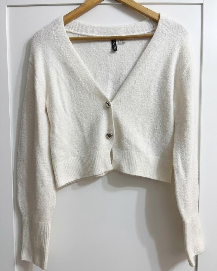 Укороченный теплый кардиган h&m