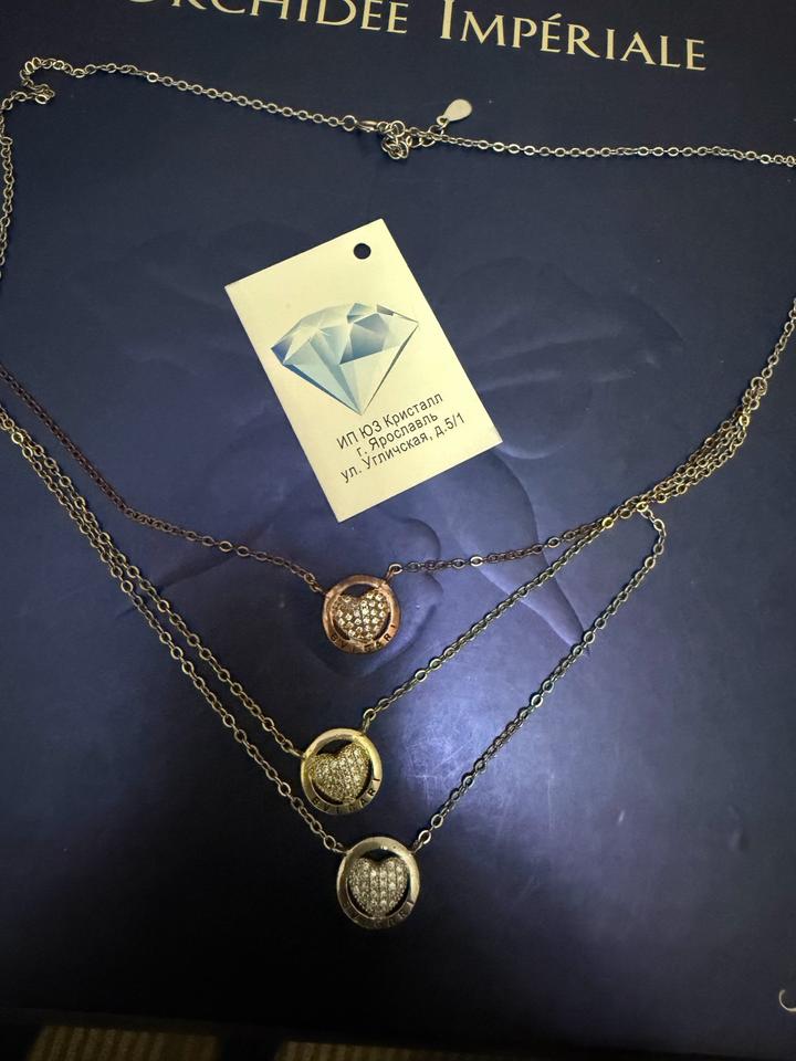 Ожерелье Bvlgari с подвесками из серебра 925