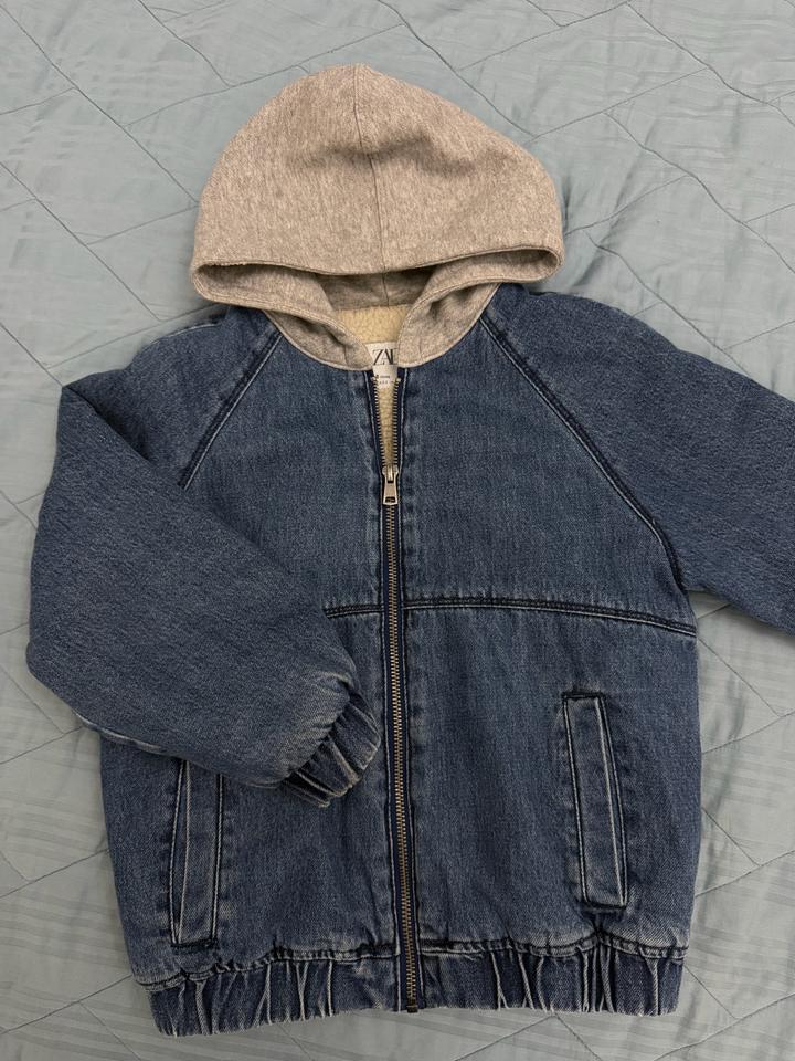 Джинсовая куртка ZARA на меху
