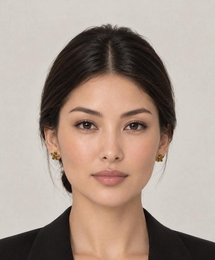 Серьги-пусеты цветы Massimo Dutti