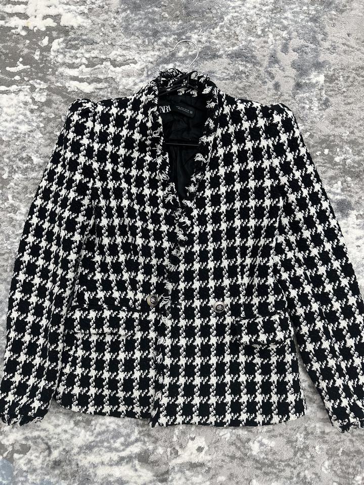 ZARA твидовый жакет