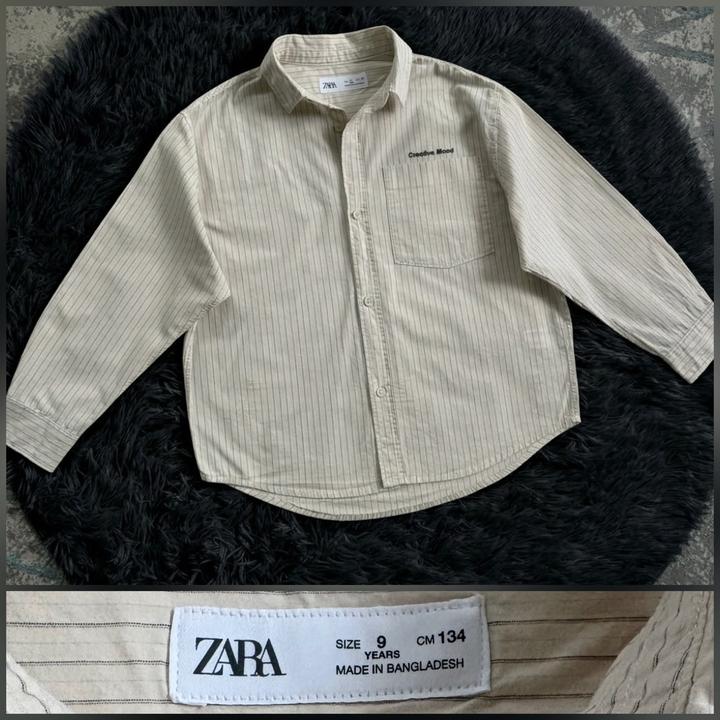 Рубашка Zara легкая,в полоску