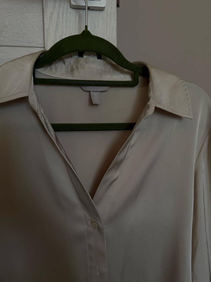 Атласная рубашка H&M
