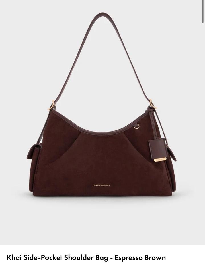 Сумка CHARLES & KEITH Khai Side-Pocket Shoulder Bag