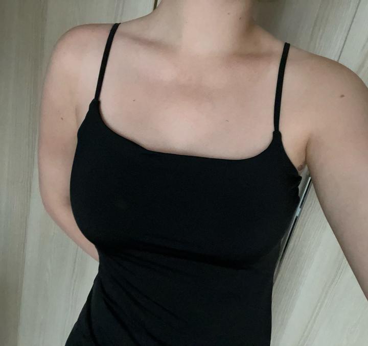 Pull & Bear Черное платье на бретелях