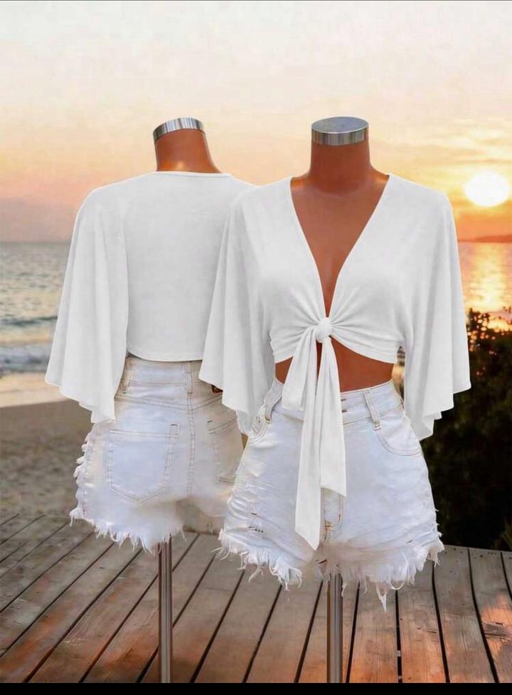 SHEIN Топ с завязками на груди