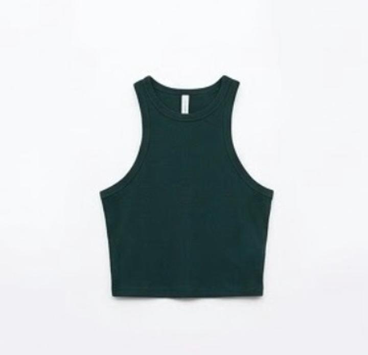 H&M Укороченный трикотажный топ