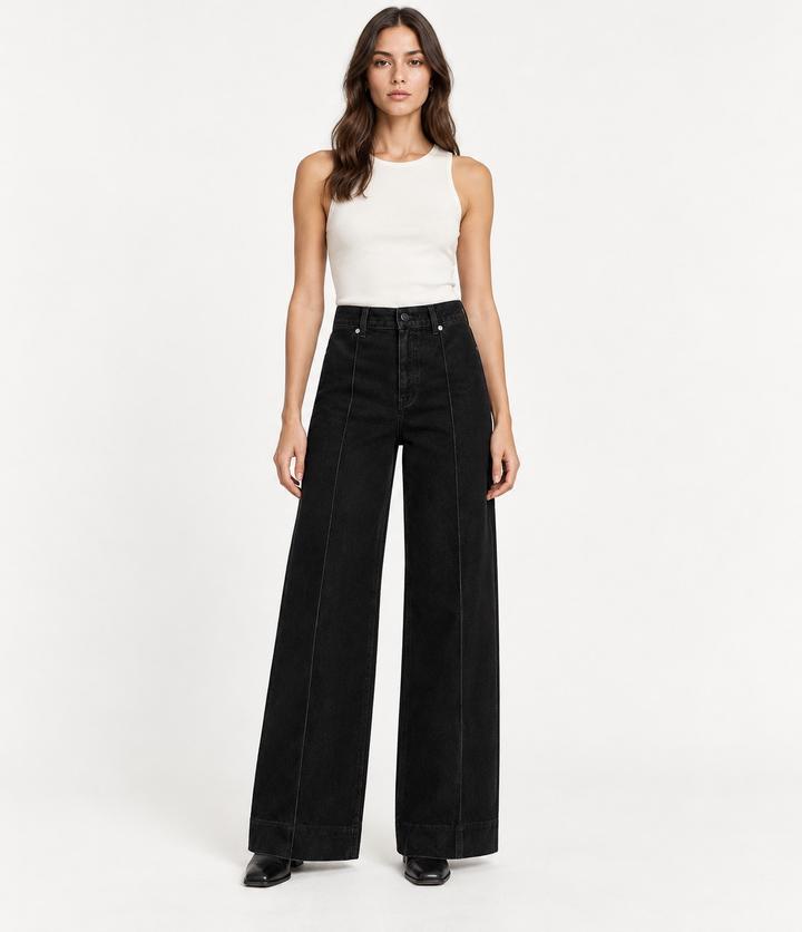 Zara Джинсы широкие с высокой посадкой