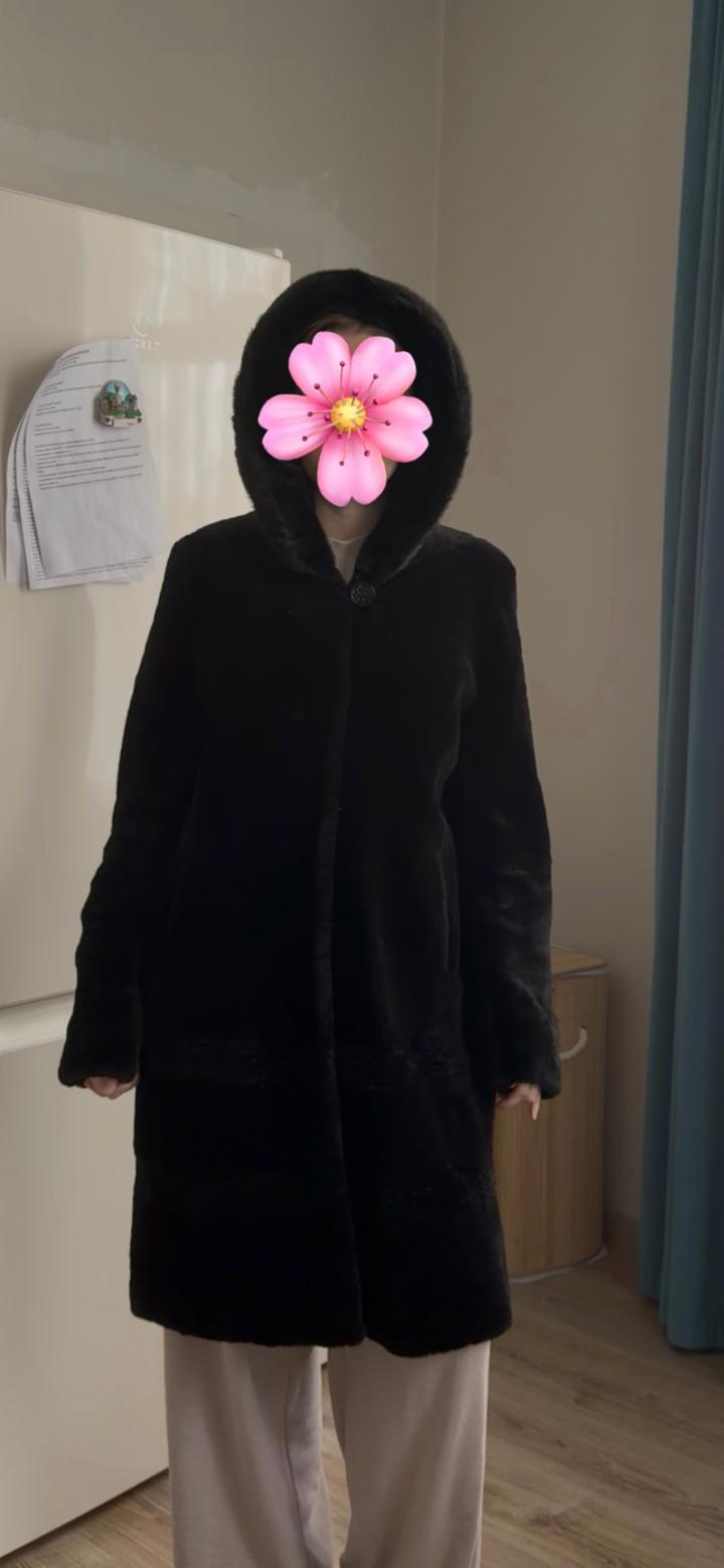 Шуба с капюшоном