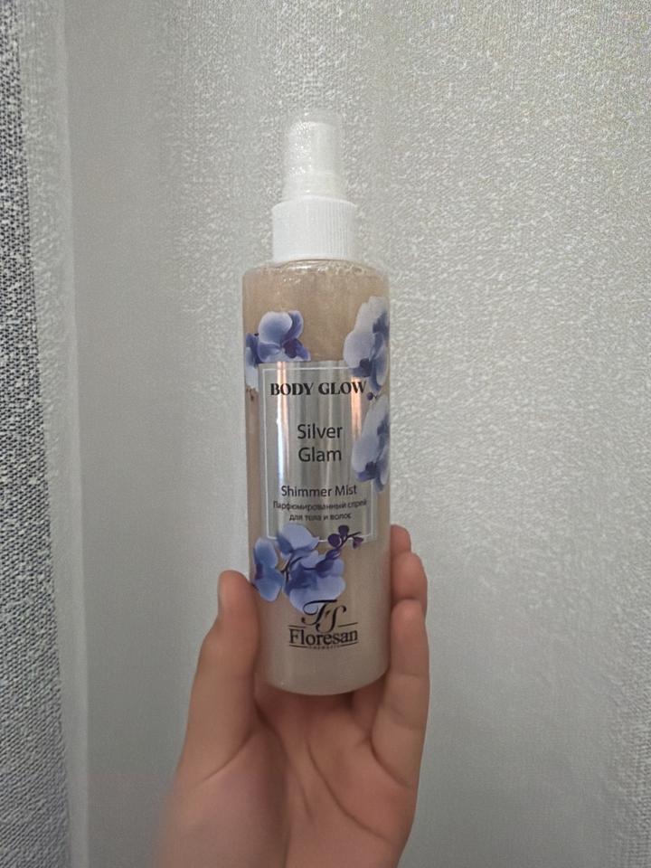 Парфюмированный спрей для тела и волос Floresan Body Glow Silver Glam