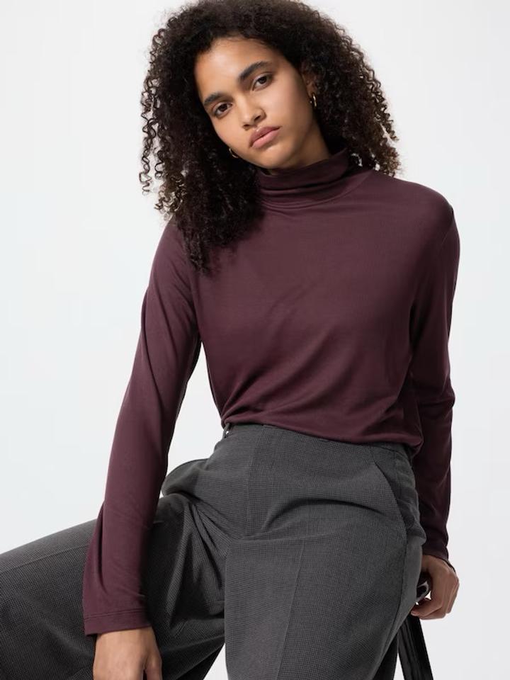 Uniqlo Бордовая водолазка Юникло