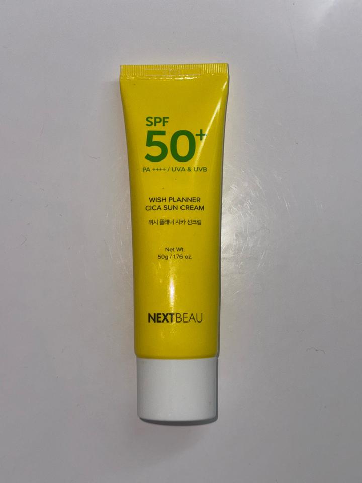 SPF 50+ от NEXTBEAU солнцезащитный крем для лица Wish Planner Cica Sun Cream