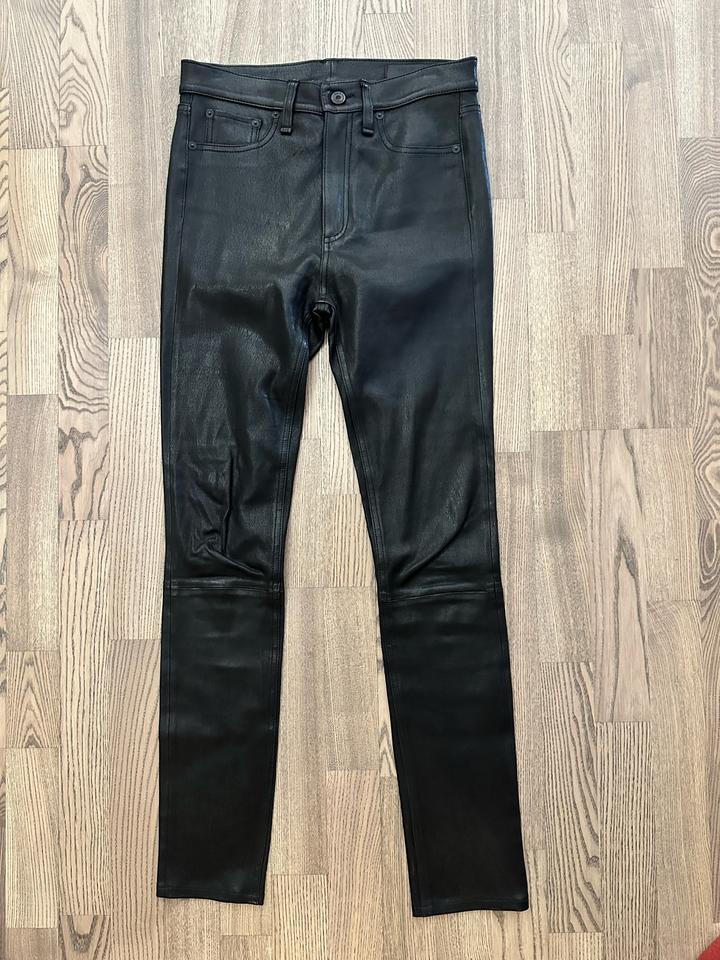 Женские кожаные брюки rag & bone