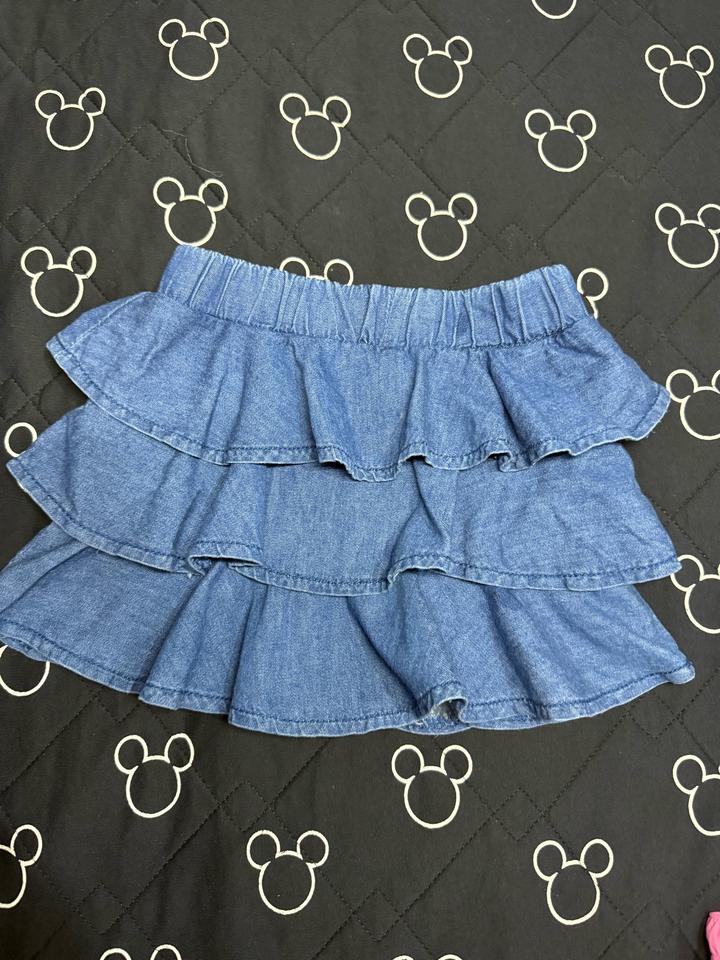 Cotton On Джинсовая юбка с оборками Cotton на 1-1,5 года