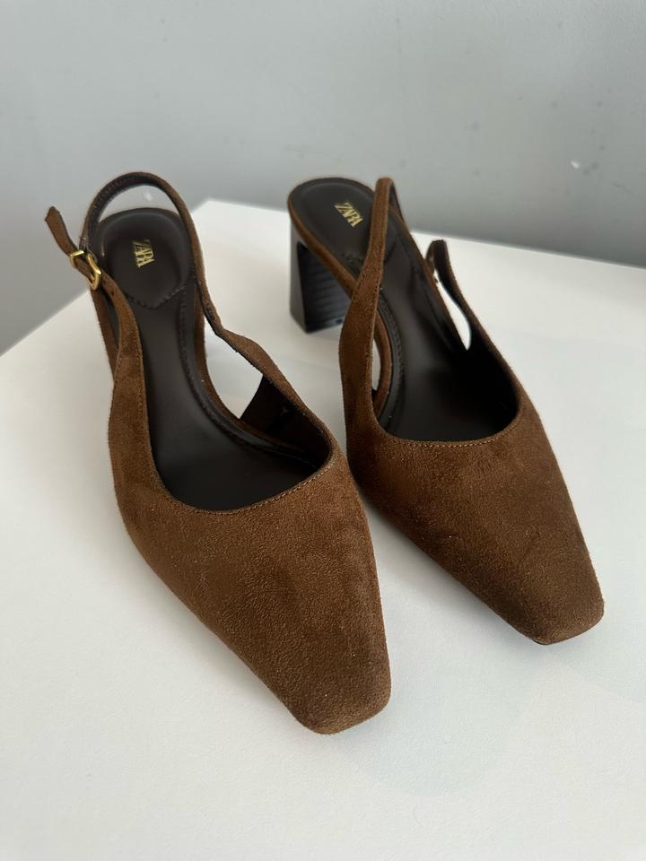 ZARA туфли слингбэки