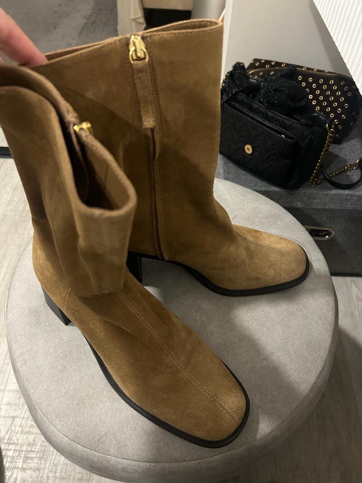 Женские замшевые полусапожки Zara 39 размер новые