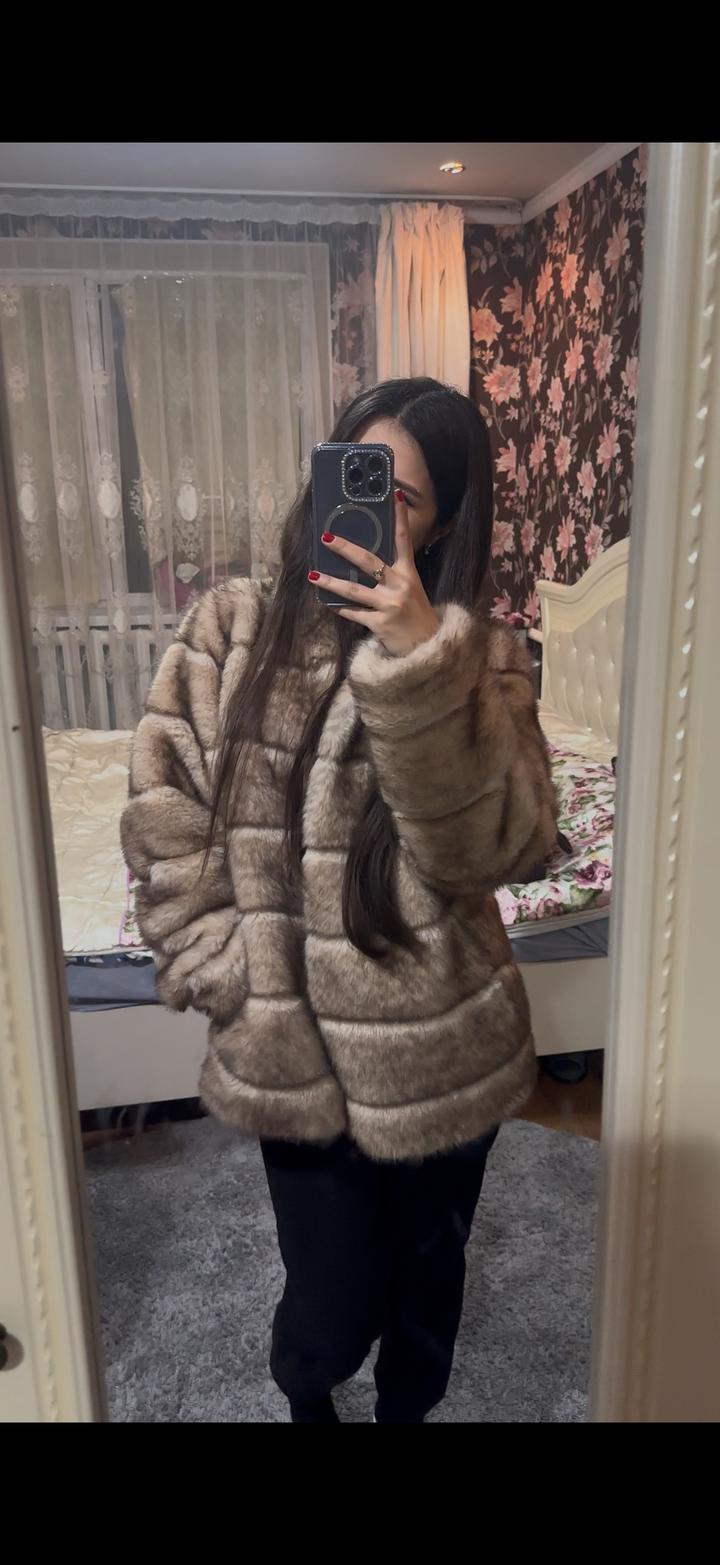 Шуба из искусственного меха
