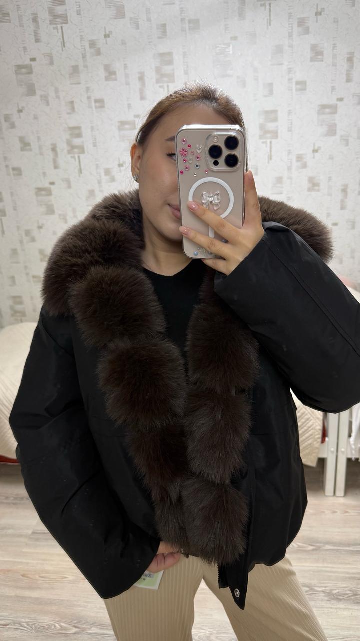 Куртка с меховым воротником