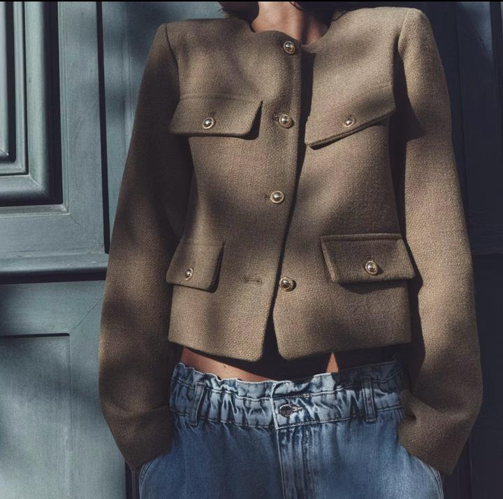 Укороченный жакет ZARA