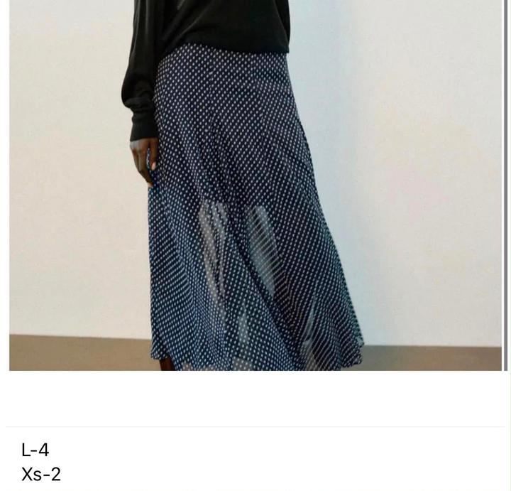 Zara Юбка миди в горошек