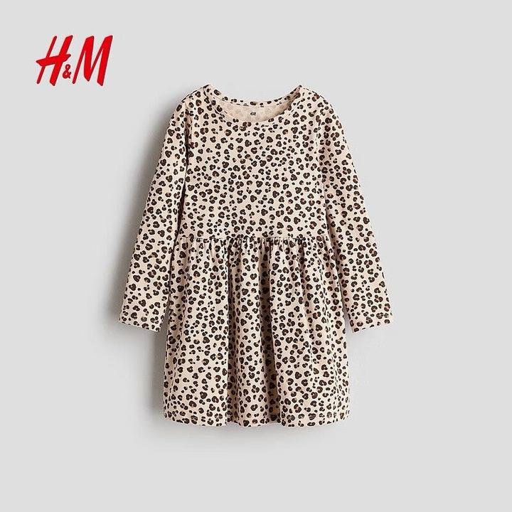 Платье H&M для девочки с леопардовым принтом