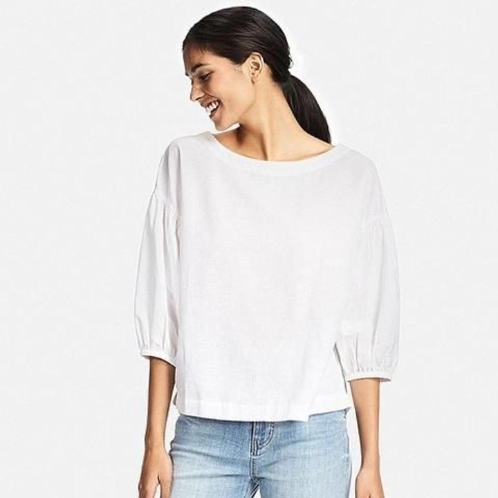 Uniqlo футболка с объемными рукавами