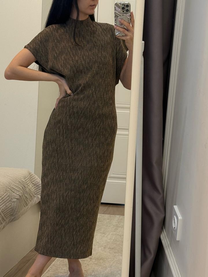 Трикотажное платье ZARA S