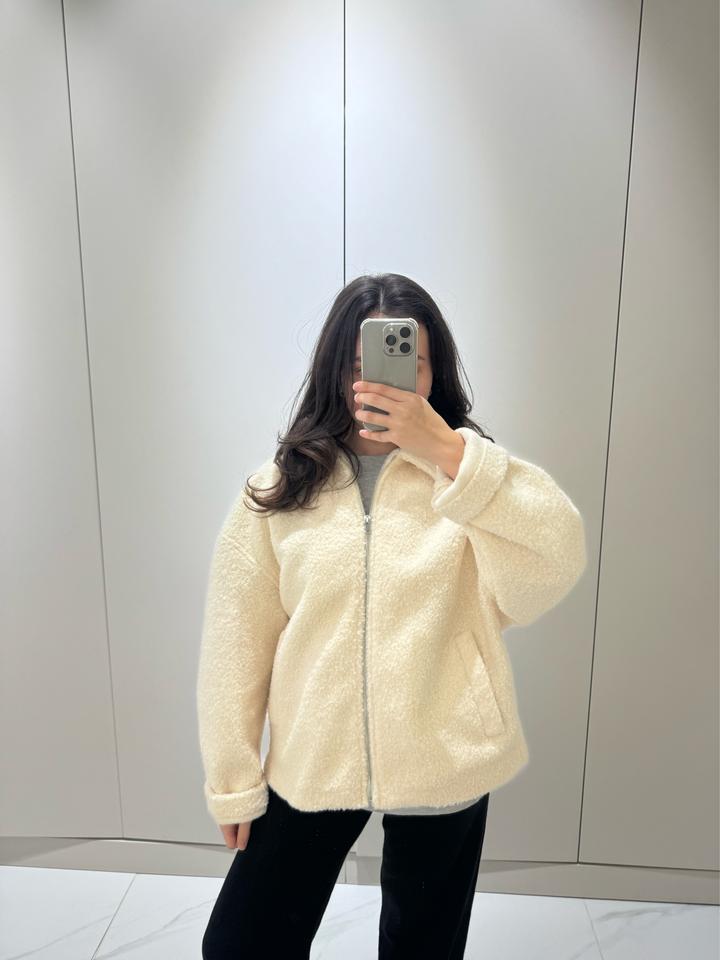 Zara Куртка Тедди оверсайз